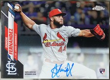 2020 Topps Chrome - Rookie Autographs Baseball Junior Fernandez #RA-JFE NM