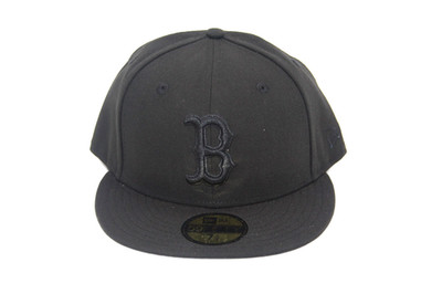 New Era MLB Boston Red Sox Black Primary Logo Basic 59FIFTY Fitted Hat