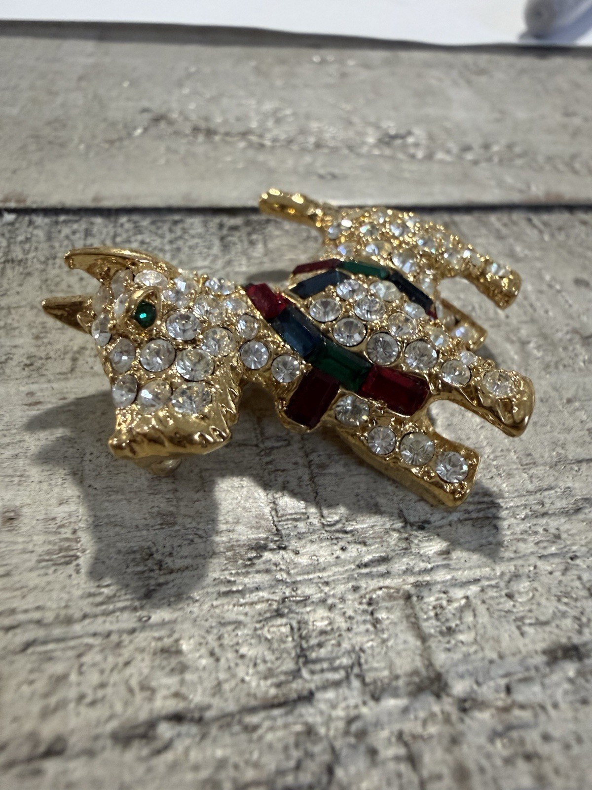 Vtg Kenneth Jay Lane KJL Brooch Scottish Terrier … - image 2