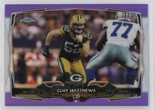 2014 Topps Chrome Retail Purple Refractor Clay Matthews #10 7fb