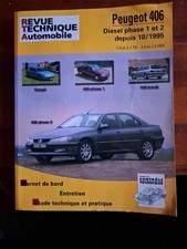 Revue Technique Automobile - PEUGEOT 406 Diesel - Phase 1 et 2 - Depuis 10/1995