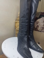 Buffalo London Leder Stiefel High Heels Brasi...
