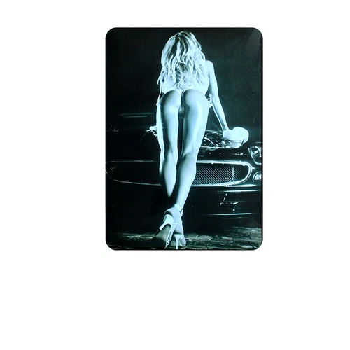 Sexy Girl Sign for Wall Bar Pub Home Décor Vintage Metal Tin Retro 11.8" x 7.8"
