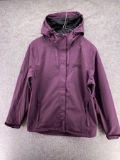 North Ridge Puffer Jacket Womens Uk 10 Purple Lightweight Hooded Eu 38 Nwot