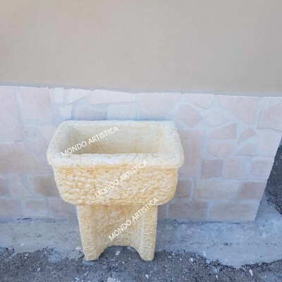 Lavabo Esterno Resistente Lavandino Da Esterno In Cemento E - Foto 8