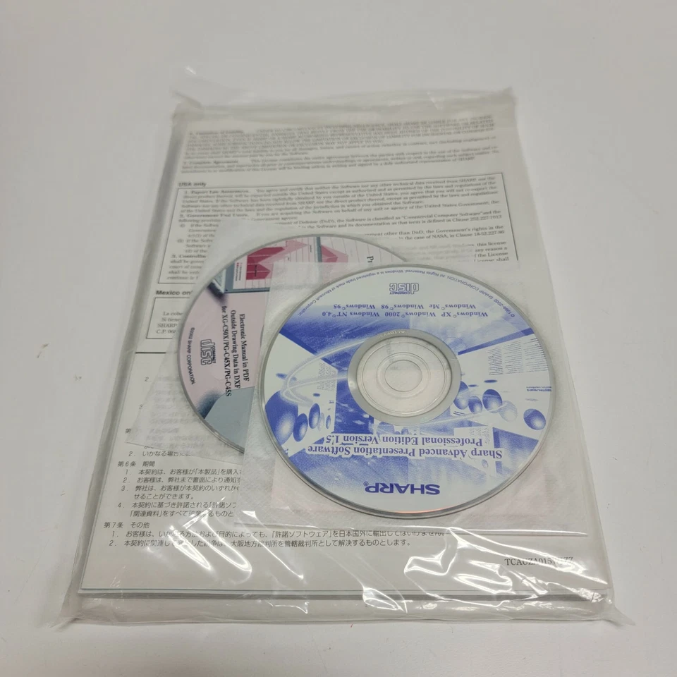 NEW USERS MANUAL & DISC's for Sharp Notevision Model PG-C45X 3LCD Projector - Image 4 of 4