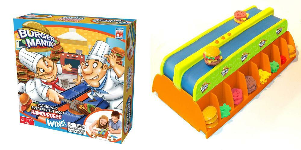 (未使用･未開封品)　Burger Mania Game by Fotorama 0pbj0lf Fotorama Burger Mania Game Fast Pace Build a Conveyor Food