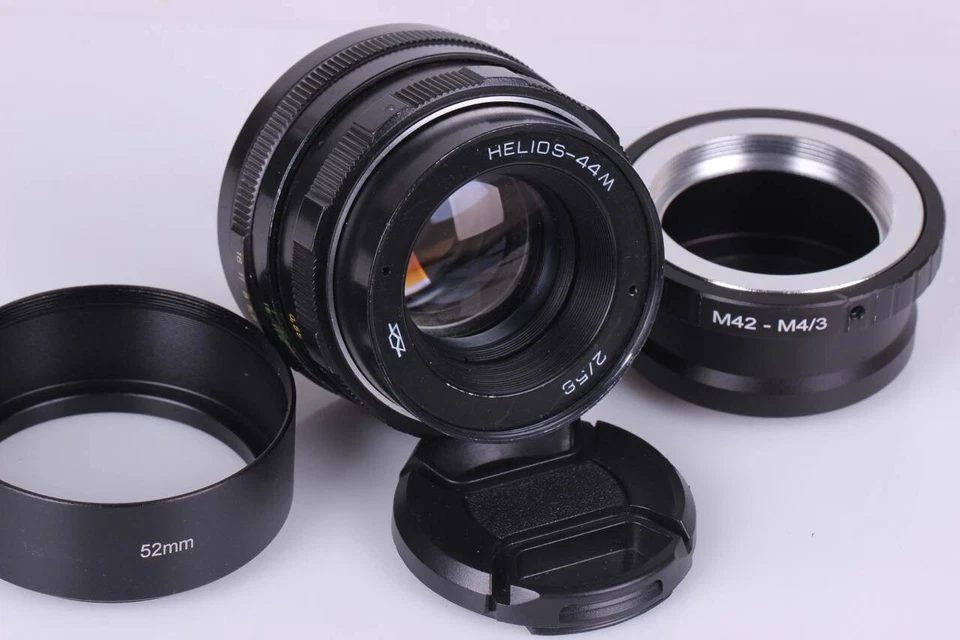 KMZ Helios 44M 2/58 Anamorphic Cine mod Soviet lens M42 mount, Mikro 4/3 - Image 2 of 4