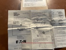 HYDRAULIC SEAL KIT, CHAR-LYNN; PART NUMBER 60533 S SERIES 008, TWO EACH 