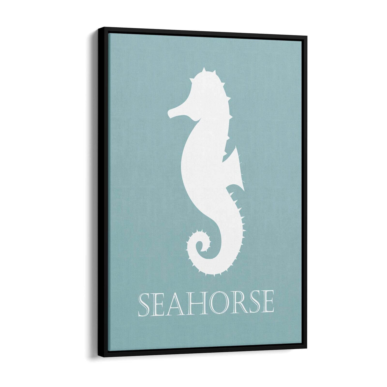 Seahorse Cartoon Sealife Nursery Baby Wall Art #2 Print Poster, Framed or  Canvas | eBay