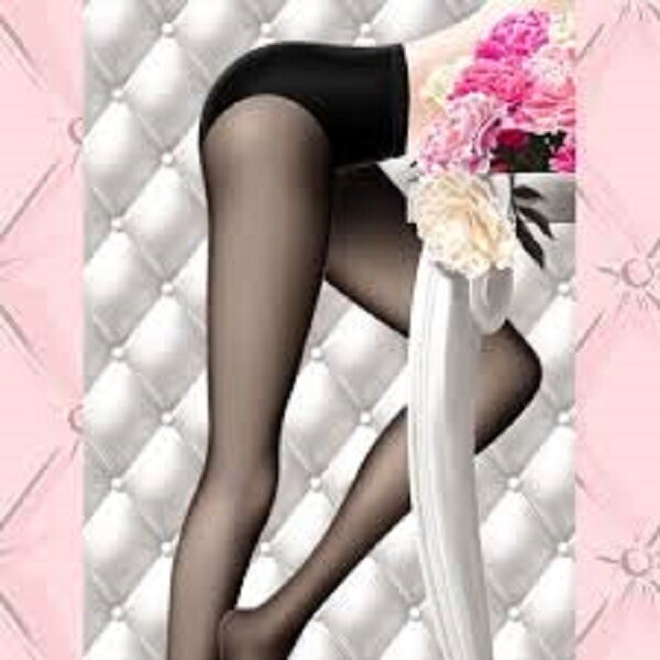 Collants Chantal Thomass Dentelle Noir - Taille 3 - Modèle T468 - 30 Deniers - Italie