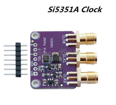 NEW Si5351A I2C 25MHZ Clock Generator Breakout Board 8KHz to 160MHz for Arduino