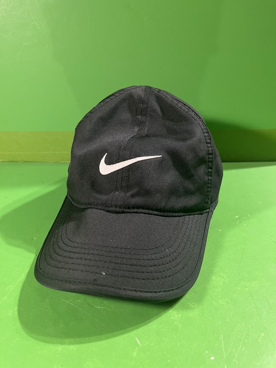 Nike Hat Adult One Size Adjustable Black Feather Light Strap Back