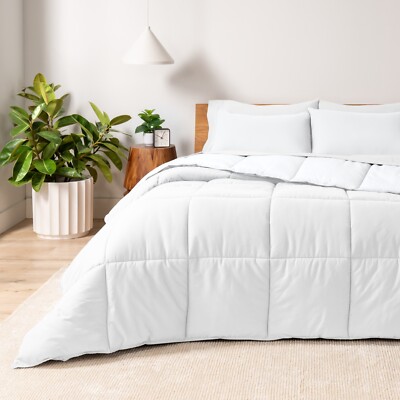 Premium 1800 Series Comforter Set, Soft & Warm (Goose Down Alt.) by Bare Home