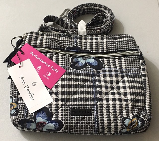 Vera Bradley RFID Medium Triple Compartment Crossbody Bedford Plaid for