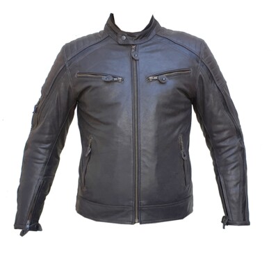 Rksports Stil 1118 Herren Mode Leder Motorrad Jacke Armour