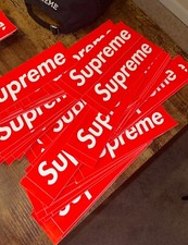  5 PACK Supreme Red Box Logo Stickers 100 AUTHENTIC BRAND NEW IN HAND