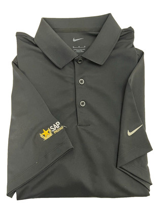 NIKE Men's Black GOLF DRI-FIT short sleeve w/Nike & Sapporo Premium beer logo