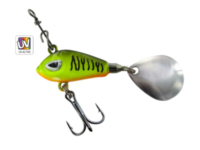 Jenzi Phantom-F Spinning-Jig 2.5cm 7g Sinking Köder Spinner FARBEN 
