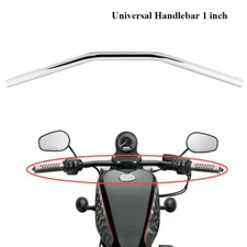 1" inch Chrome Motorcycle Handlebars Drag Z Bar For Harley Sportster XL 883 1200