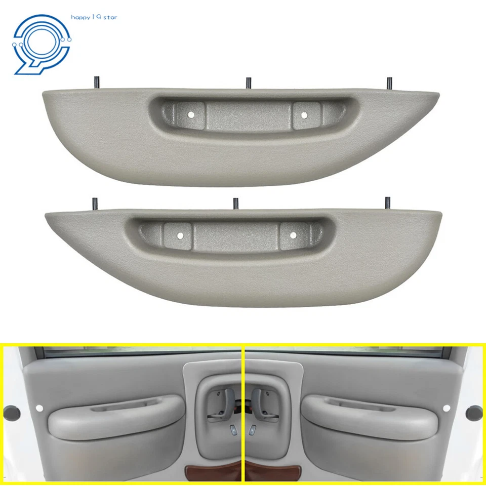 For 96-02 Chevy GMC Savana 2500 Van Pewter Right&Left Inside Armrest Handle Set - Image 2 of 4