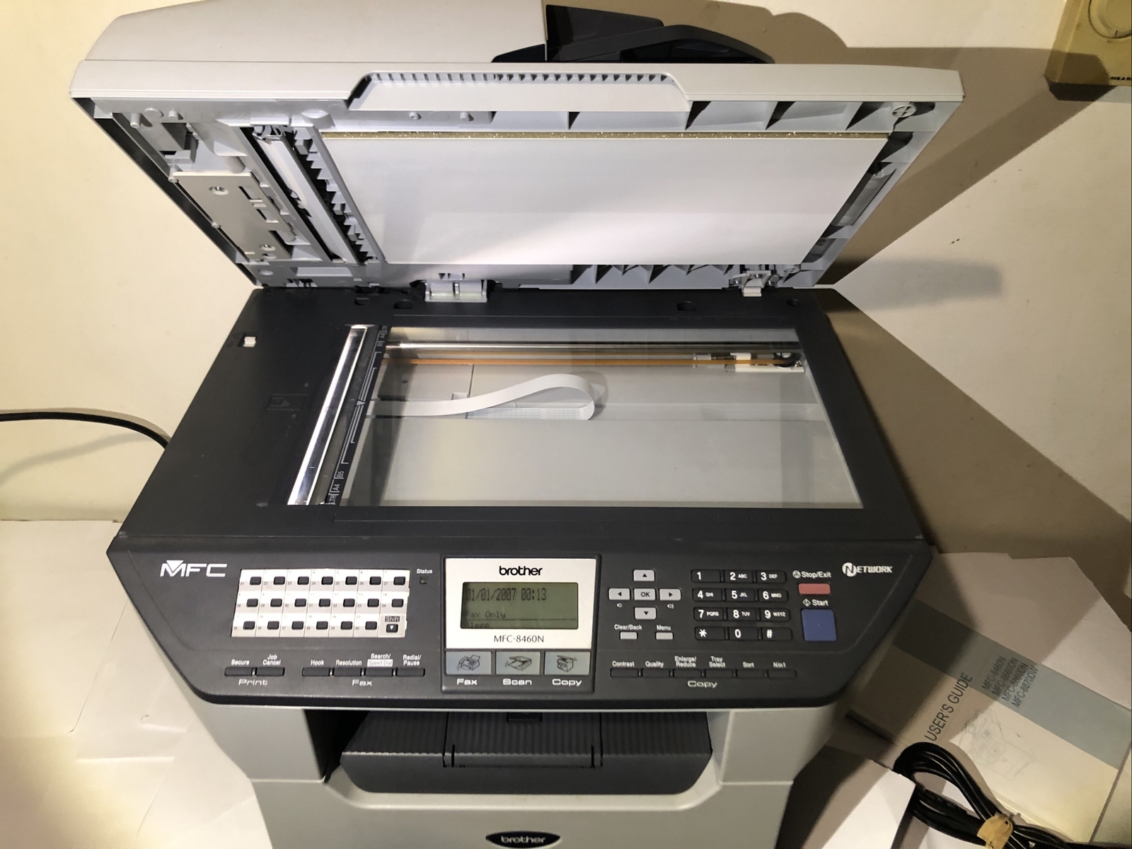 Brother MFC8460N Duplex Network Laser Printer FAX Copier w/ User Guide
