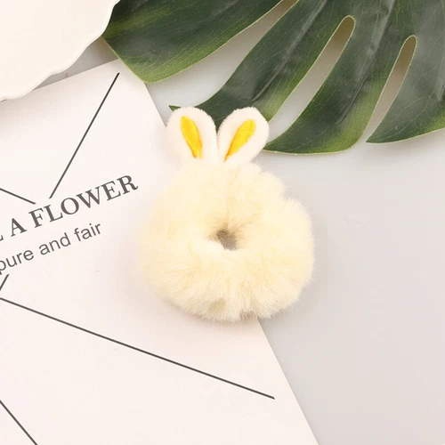2X Plüsch Haargummi Hase Kaninchen Rabbit Mädchen Haarschmuck 15 Farben - Bild 12 von 21