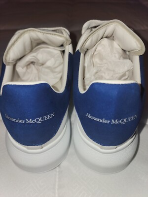 Ladies Alexander McQueen Oversized Sneakers Size 36 1/2 White/Navy