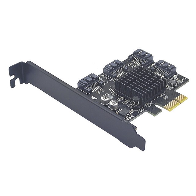 Marvell 88SE9215 4-Port PCIe SATA Controller Card