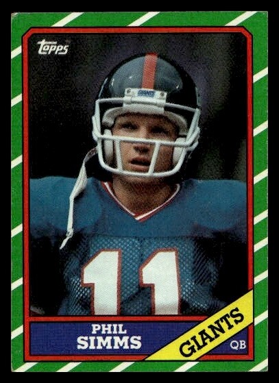 1986 Topps Phil Simms #138 New York Giants ~ $.99 Ship!