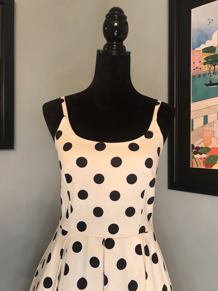 NWT Black White Polka Dot Retro Vintage Style Midi Dress The NWT Black White Polka Dot Retro Vintage Style Midi Dress The