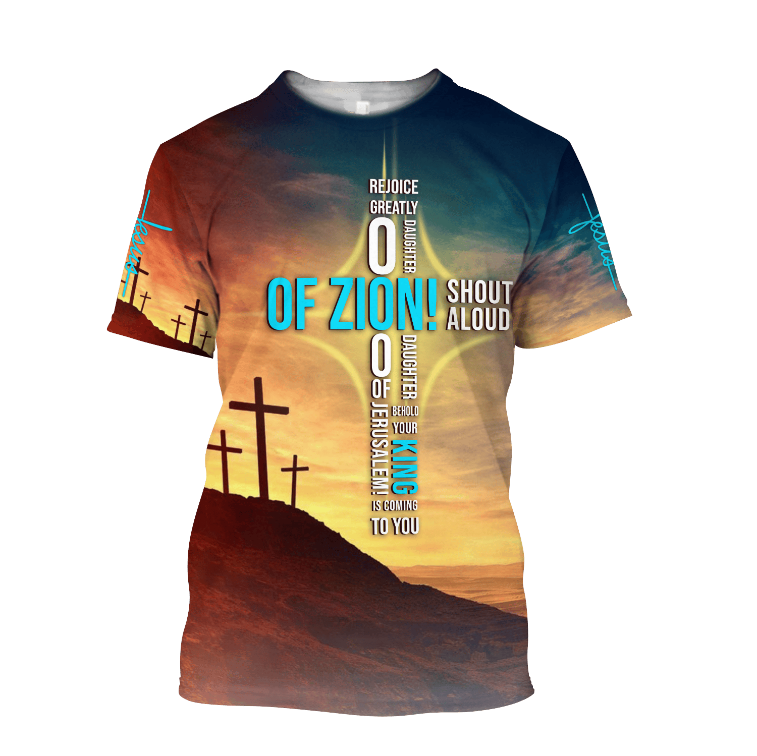 Premium Unisex T-shirt Easter Day Christian Jesus, Fashionable 3D T-shirt