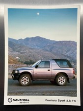 Vauxhall Frontera Sport 2.8 TD Press Photograph – 8” x 6”