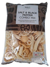 M&S Snacks Sour Cream &Jalapeno and Black Pepper Combo Mix crisp 150g