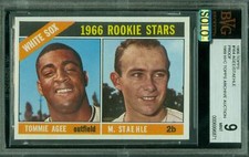 1966 TOPPS LOA # 164 AGEE - STAEHLE RC PROOF BGS 9 MAC SOLO FINEST $500 CARD *