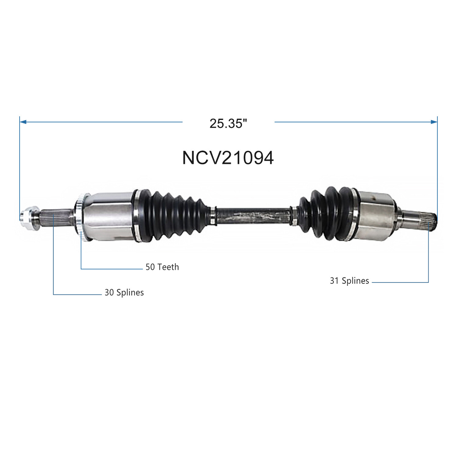 NCV21094 Rear CV Axle Shaft for 1991-2005 Acura NSX Automatic Trans 3.0L 3.2L V6
