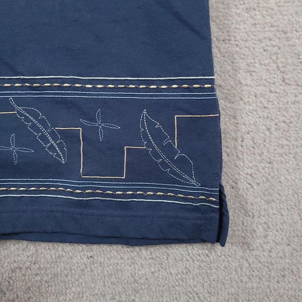 The Havanera Shirt Co Camisa Hawaiana Para Hombres Mediana Azul Abotonada Playa Foto 4 de 4