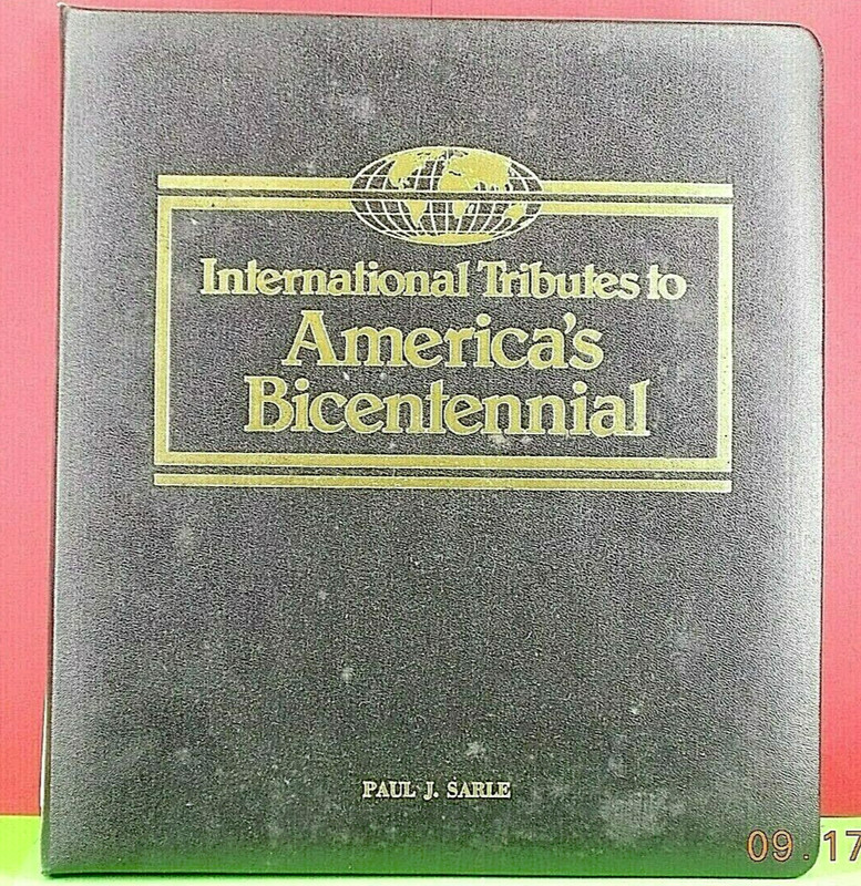 AMERICA'S BICENTENNIAL ** International Tributes * POSTAGE STAMPS & ALBUM * 1976