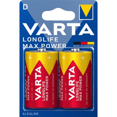 6x LR20 MaxTech LongLife Max Power Batterie 1,5 Volt Mono D MN1300 VARTA 4720