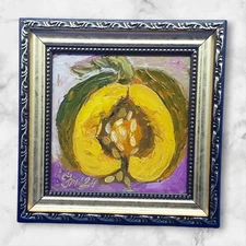 Pumpkin 5 Original Painting Decor Kitchen Semi-Abstract Art Wall Art Handmade