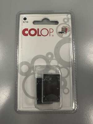 Colop Ersatz Tintenkissen - Rechteck - 2er Pack - E/10 - Schwarz