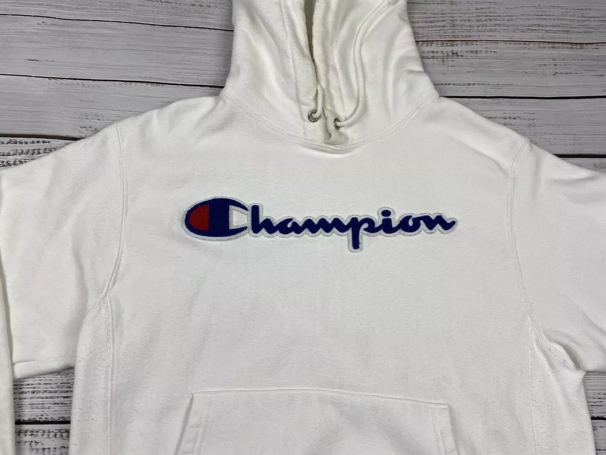 Vintage Champion Reverse Weave Hoodie Adult Large - Depop