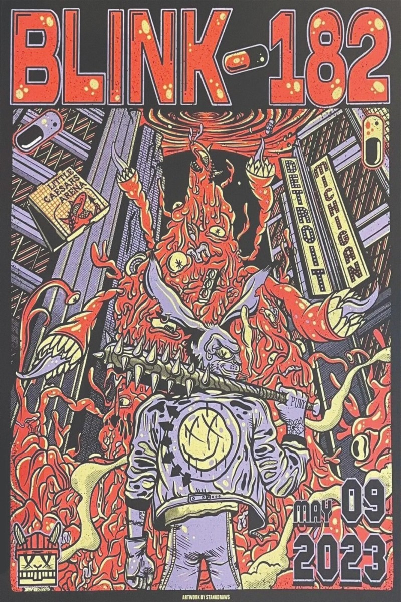BLINK 182 CONCERT POSTER QUALITY PHOTO PAPER/CANVAS R535 | eBay