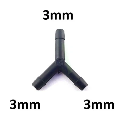 EASYPARTS4U Schlauchverbinder Y-Form 3 mm Kunststoff Verbindungsstück Schlauch
