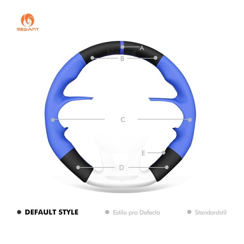MEWANT Stitch PU Leather Steering Wheel Cover for Dodge (SRT) Challenger Charger - Photo 9 sur 10
