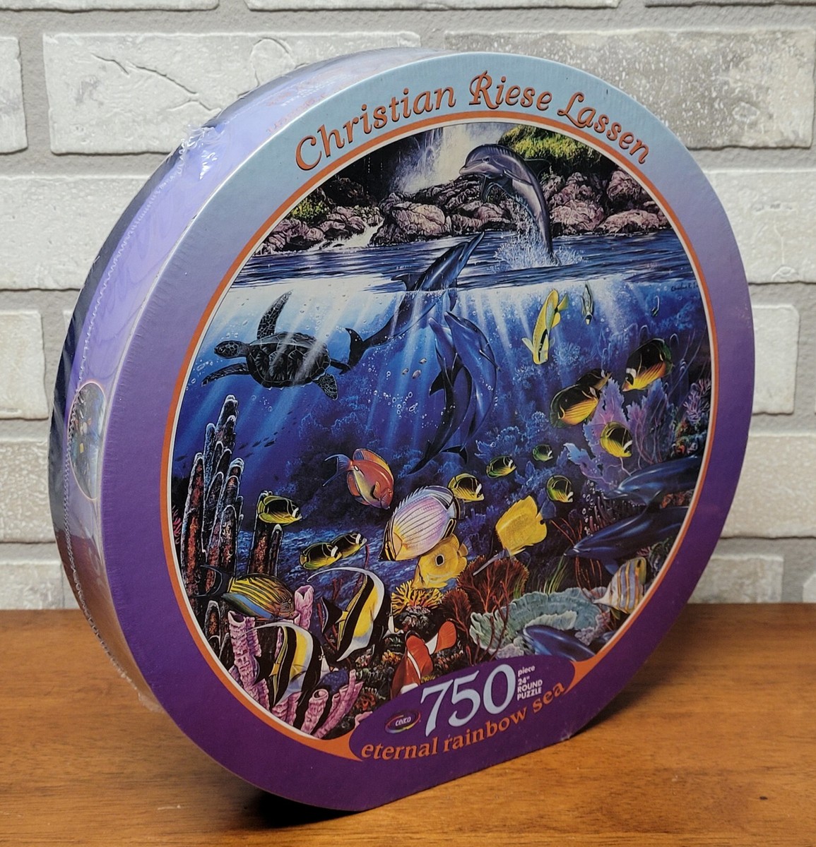 NEW Christian Riese Lassen Round 24” Jigsaw Puzzle 750 Pc