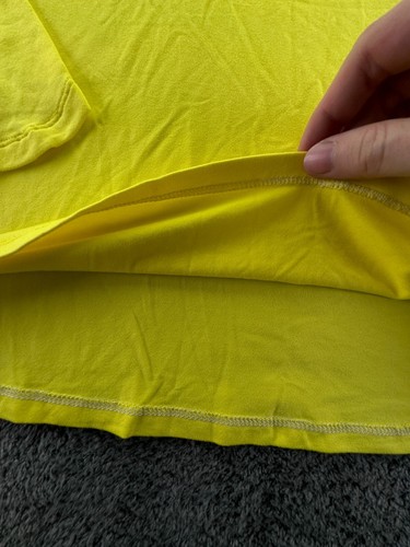 Nike Dri-fit Yellow 1/4 Zip Pullover Medium Lightweight Active Adult Workout - Picture 11 of 12