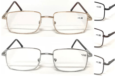 Klassische schlichte Lesebrille Federscharnier Komfort Langarm Abdeckung Brille L15