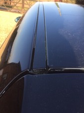 BMW E87 E81 PAIR OF EXTERIOR ROOF PANEL TRIM COVER MOUDLING Black Saphire 475