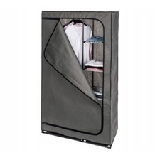 Livarno Armadio in Tessuto con Struttura in Acciaio 100x174x46 cm GRIGIO